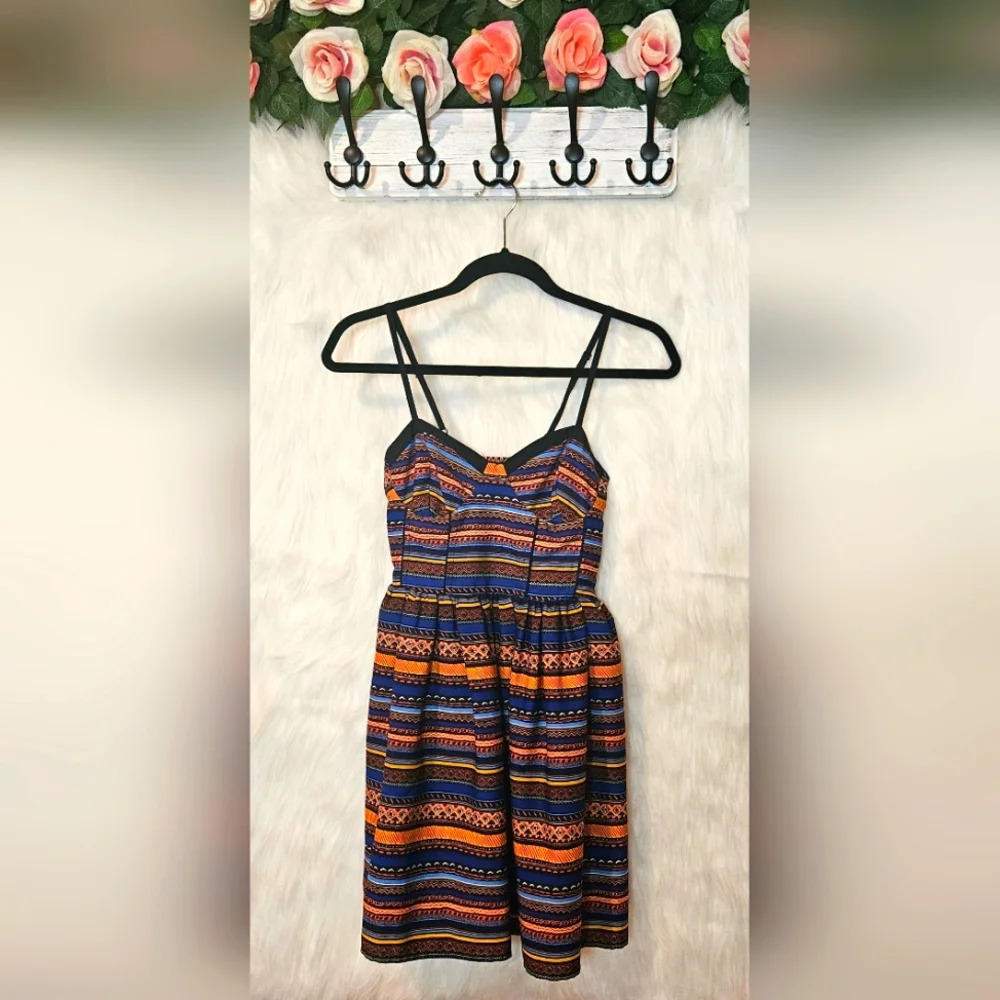 Band of Gypsies Geo Print Mini Dress (Rare)